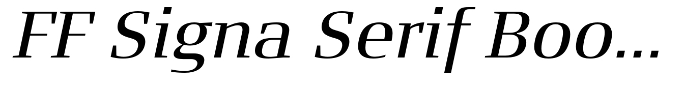 FF Signa Serif Book Italic